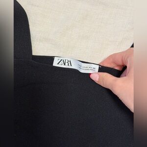 Black crop top from Zara